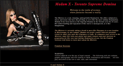 Desktop Screenshot of madamx.com